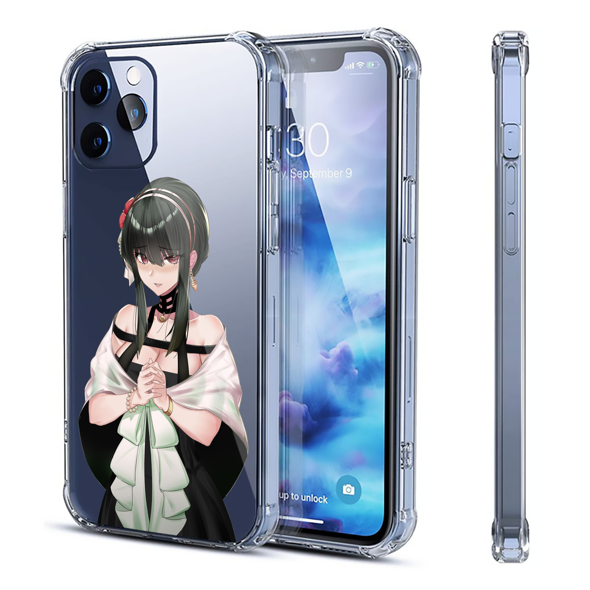 （画像用） SPY×FAMILY间谍家家酒 【iPhone 12シリーズ対応】透明スマホケース（クリアソフトケース）
